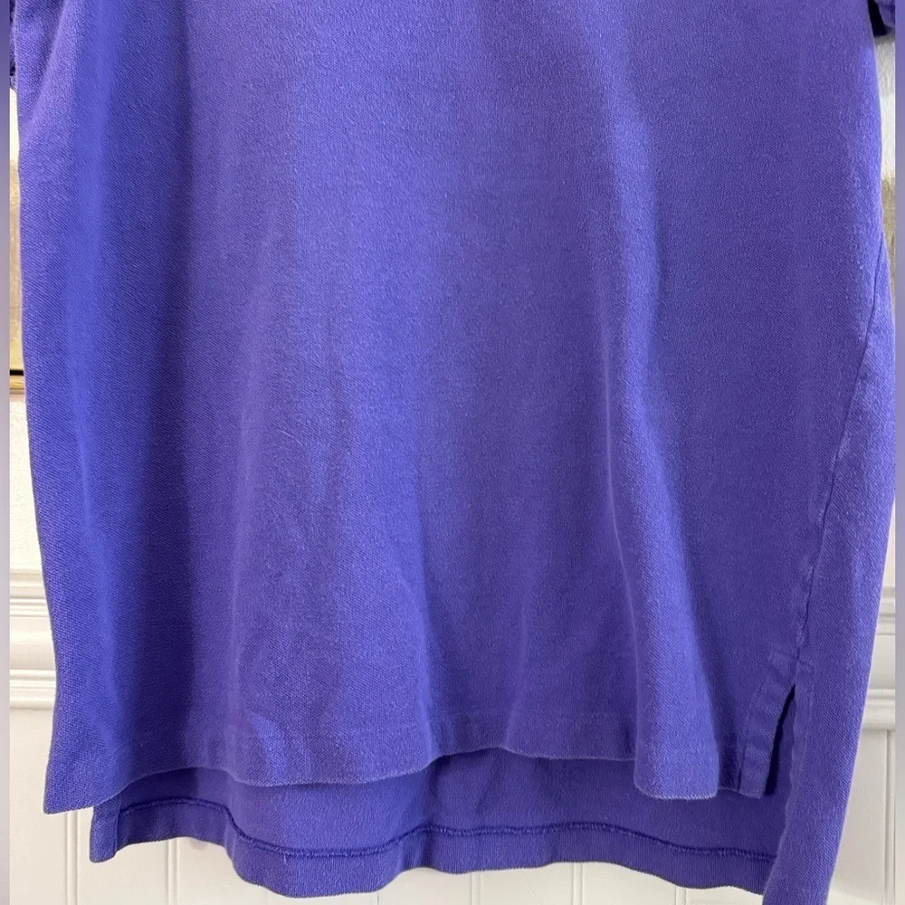 Ralph Lauren Purple Short Sleeve Polo Shirt Green Pony Sz M
